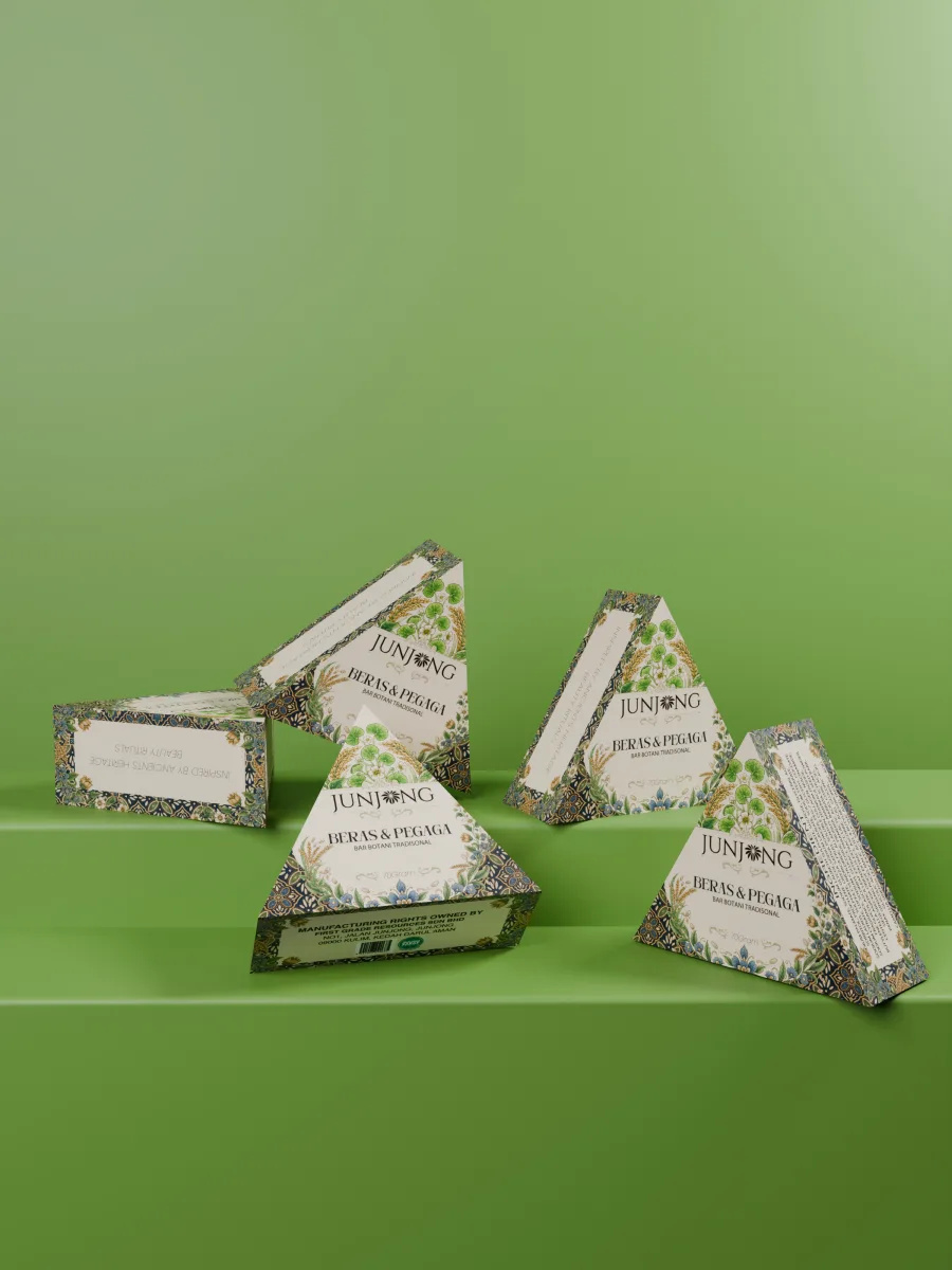 JUNJONG Beras & Pegaga – Sabun Botani Tradisional
